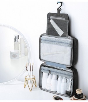 트래블 3단 사각 파우치(블랙)