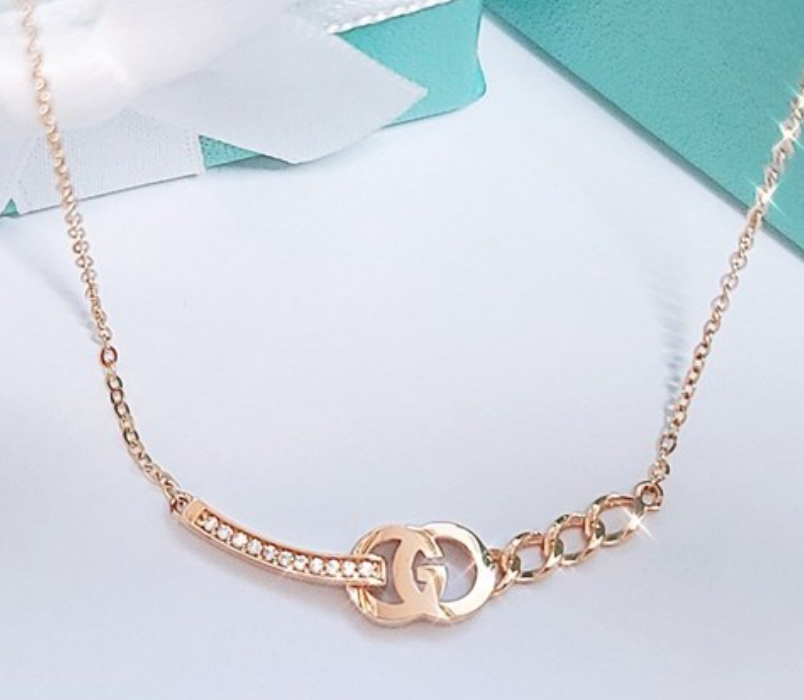 14k 18k 지오 스틱 일체형 여성 목걸이 초커 데일리 여자친구 기념일 선물