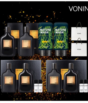 보닌 더 캐릭터 블랙 시그니처 가성비 풀패키지 (스킨*3로션*3올인원클렌져*2+쇼핑백*2)