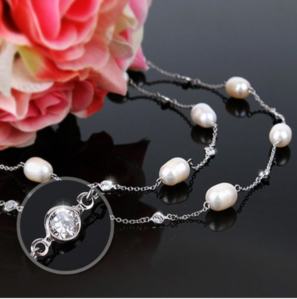 진주 목걸이 퓨어 펄 진주목걸이 실버 -72394EA yjoysell4*98438703xs