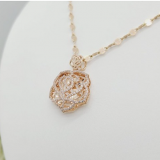 14k 18k장미 플라워 60대 엄마 펜던트 레이어드 생일목걸이