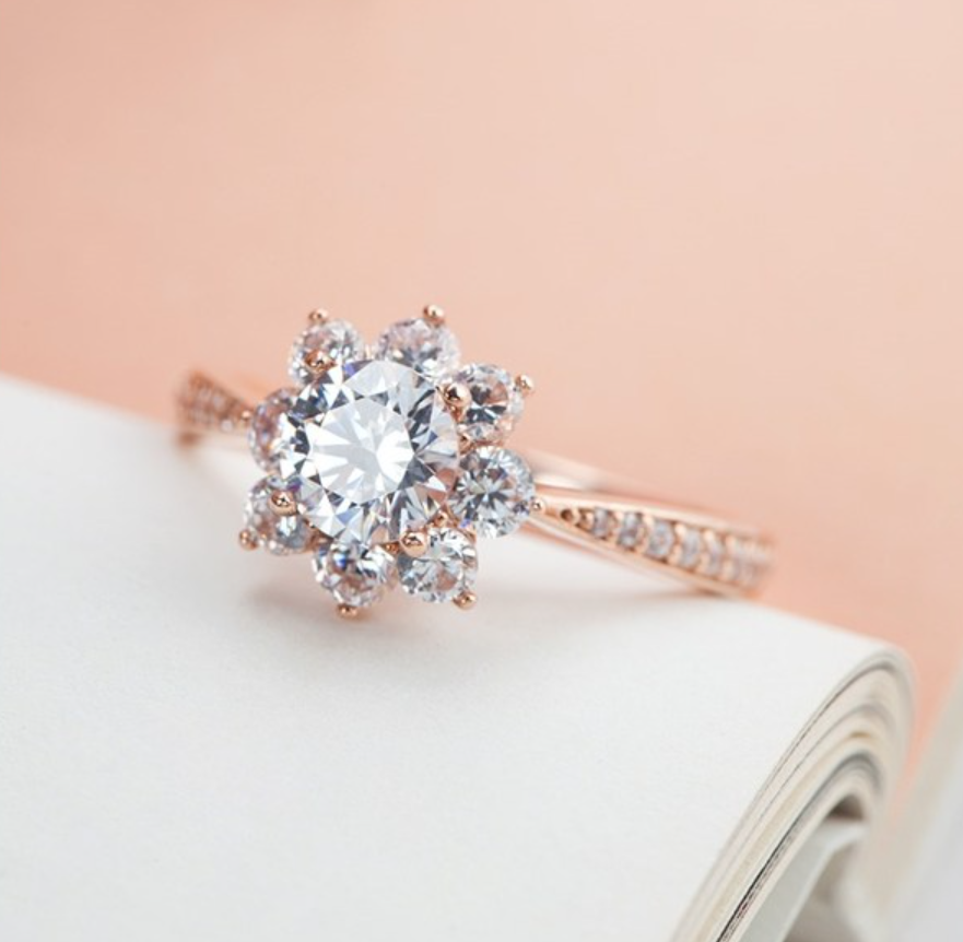 주얼리 14K/18K 가드니아 5부 반지