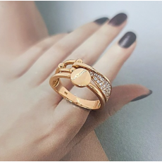 14k 18k 티르 볼륨 여자 명품 체인 링 반지