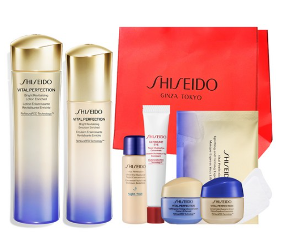 시세이도 바이탈 퍼펙션 기초화장품 2종 세트 + 쇼핑백